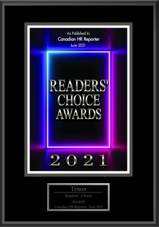 image of readers choice awards for 2021 with Triton listed as recipient