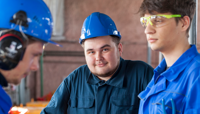 young men starting work in a trade showcasing skill shortage in canada