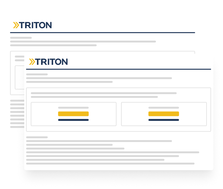 Sample image representing the Triton background checks in Canada online interface.