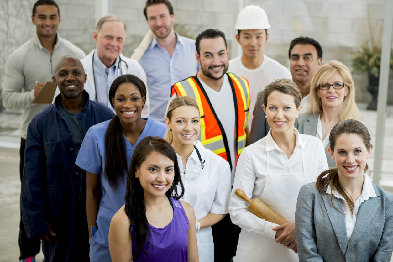 An image of various professionals who benefited from a criminal record check in Manitoba.
